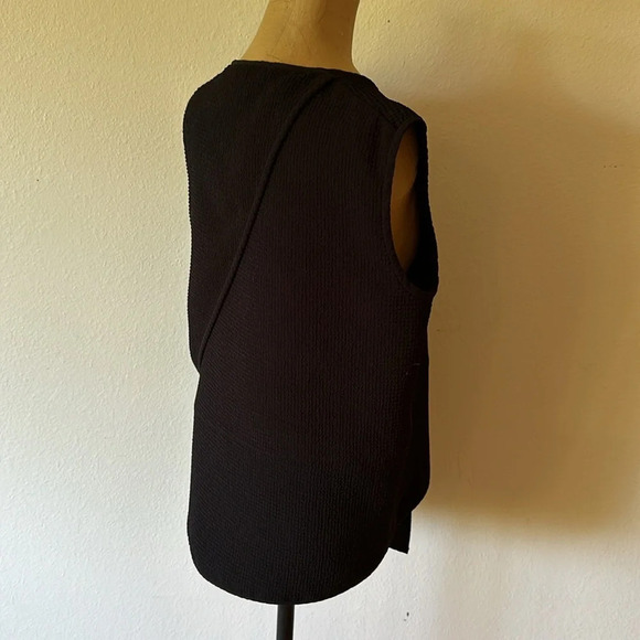 Maria Cornejo sz L black blouse textured and angular great pre owned condition - Picture 8 of 11